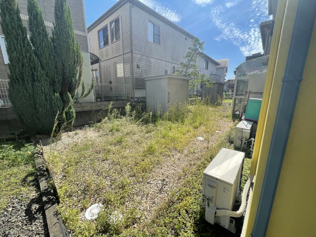草抜き前